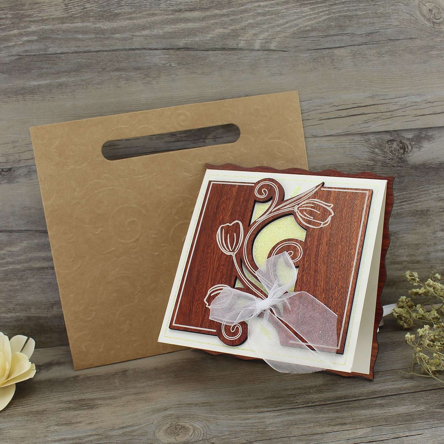 wooden card